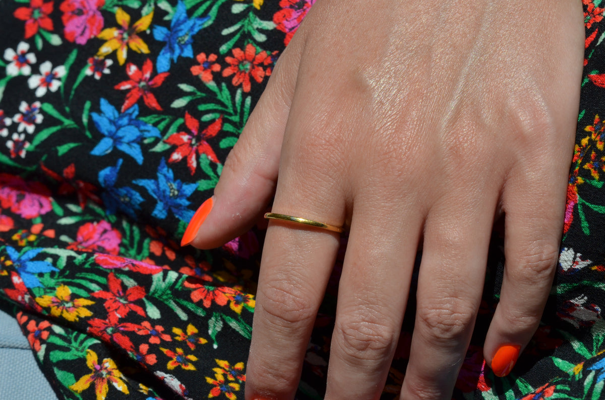 Narrow Estate 22k Band Size 10