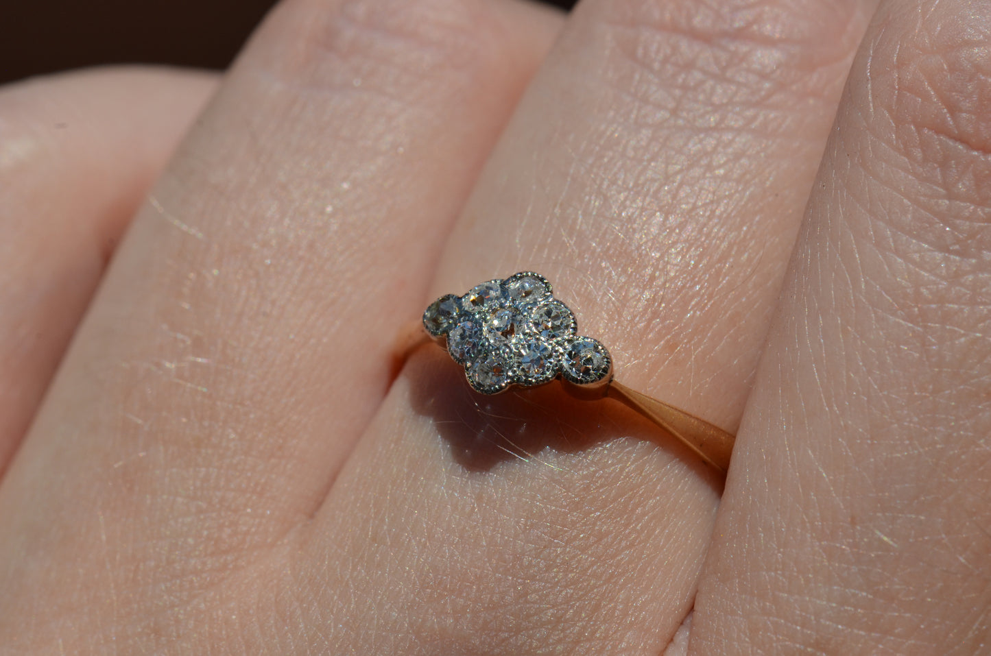 Darling Diamond Cluster Ring
