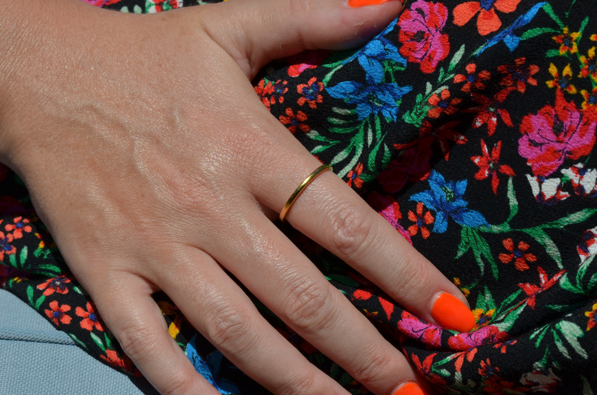Narrow Estate 22k Band Size 10