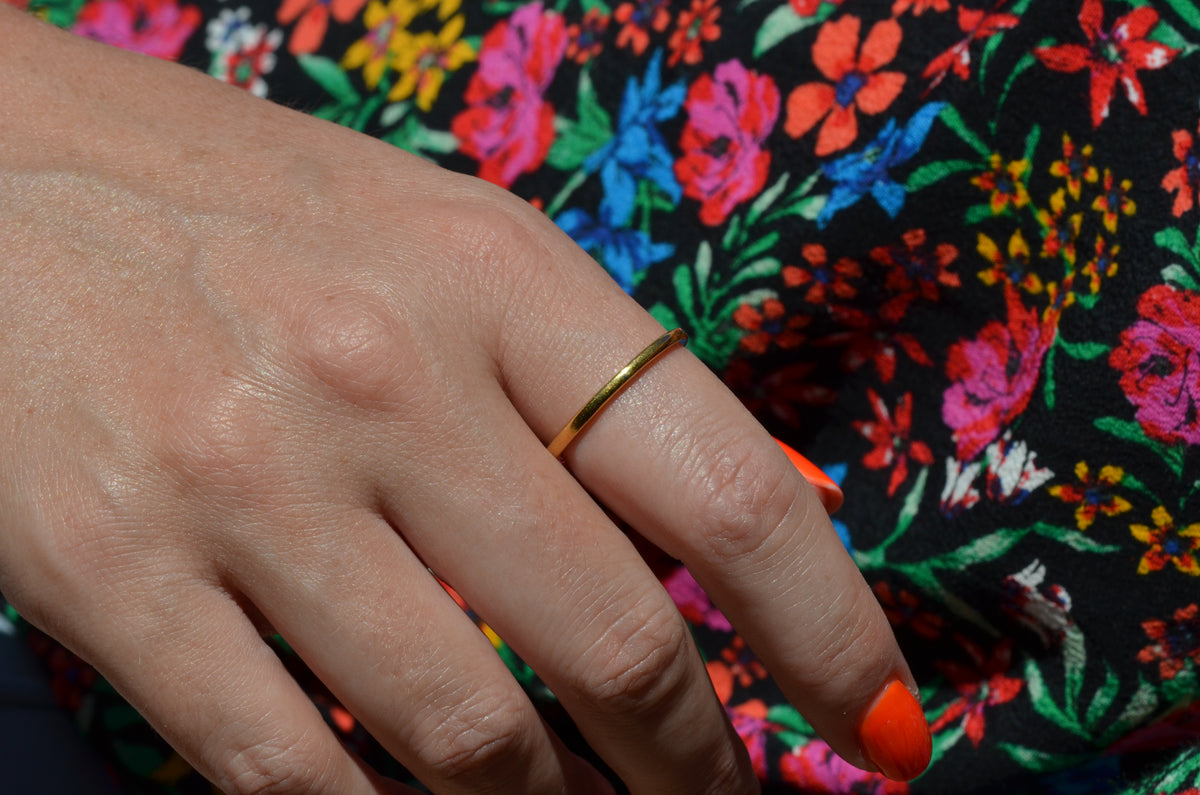 Narrow Estate 22k Band Size 10