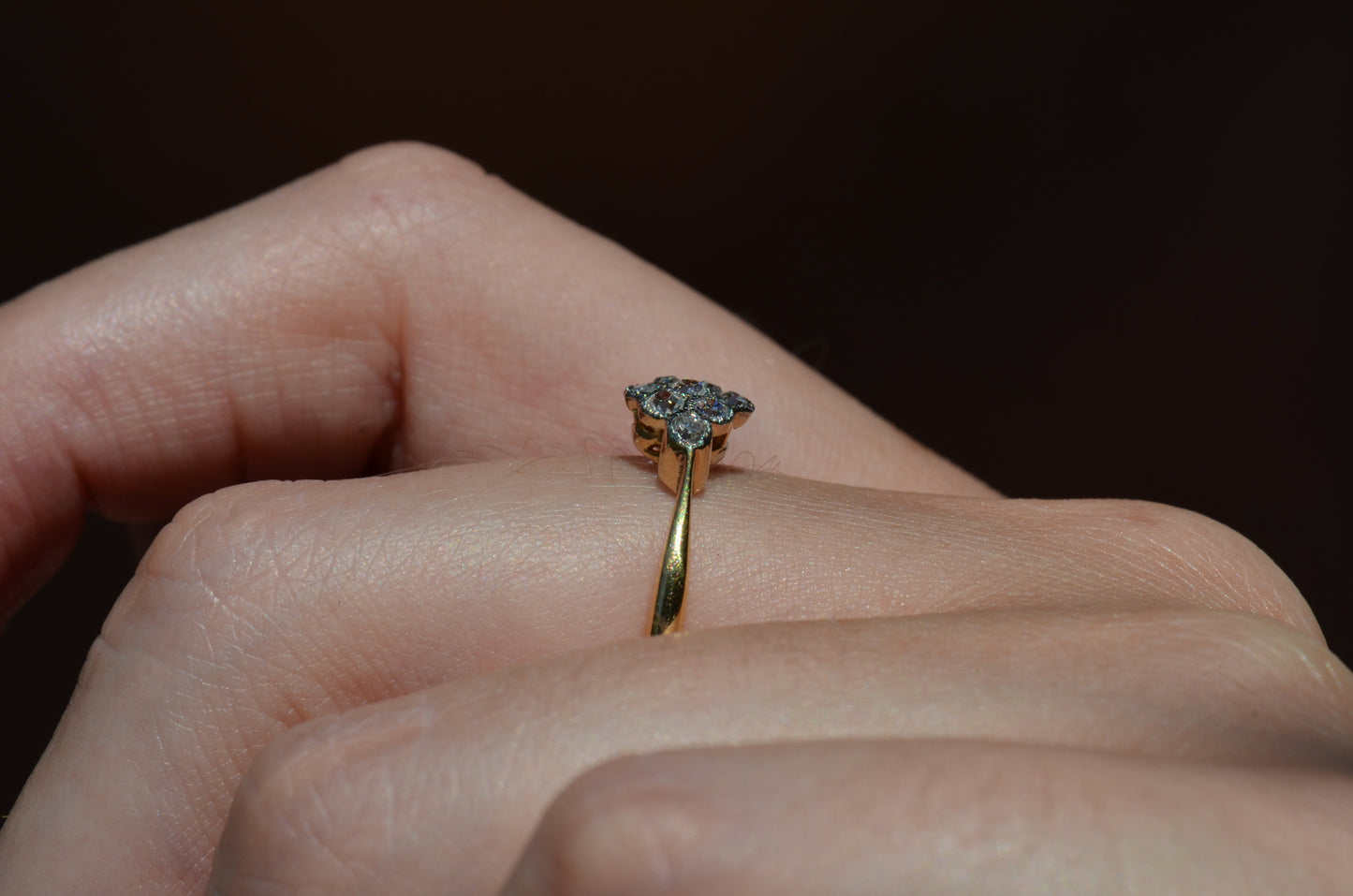 Darling Diamond Cluster Ring