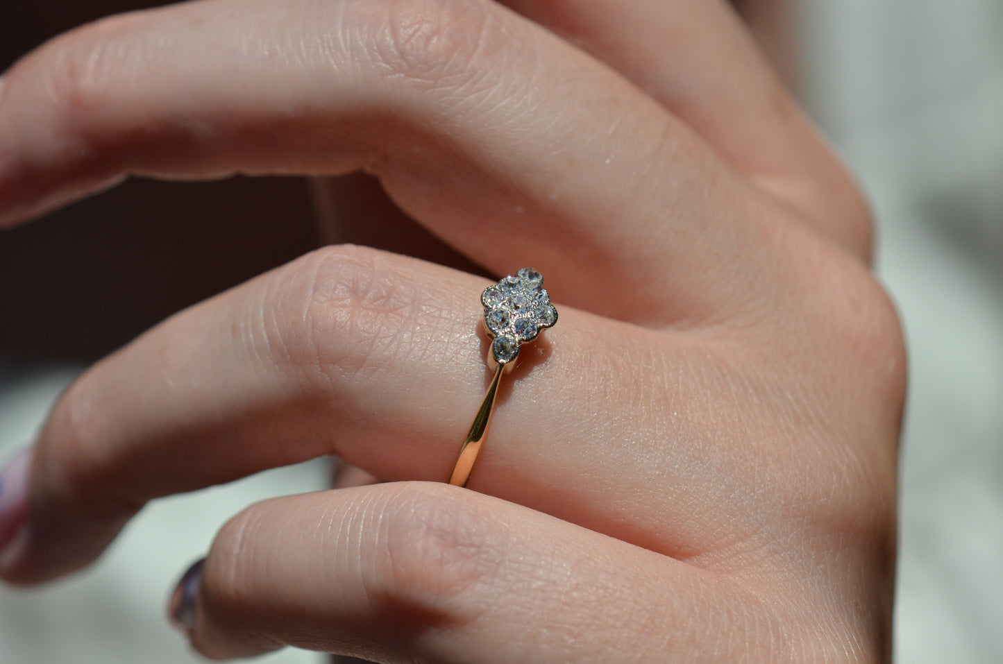 Darling Diamond Cluster Ring