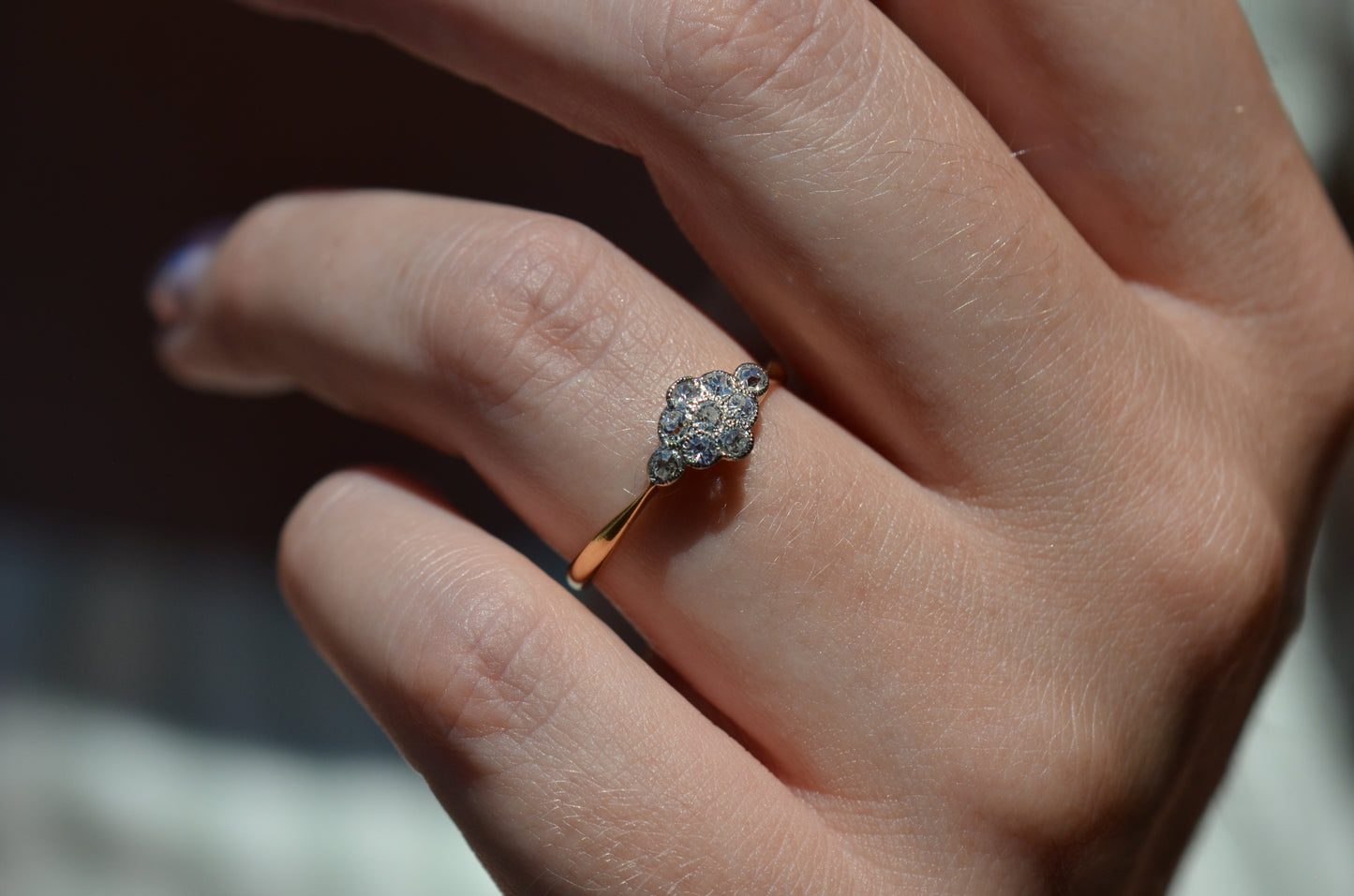 Darling Diamond Cluster Ring