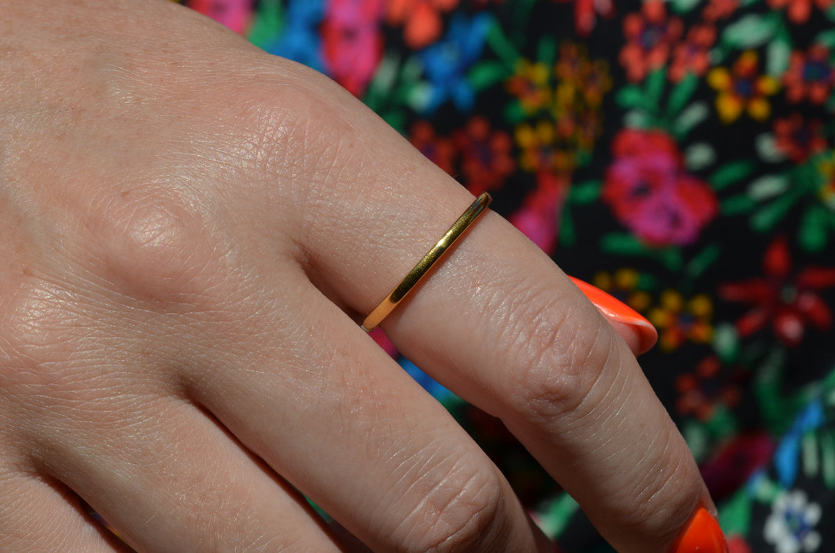 Narrow Estate 22k Band Size 10