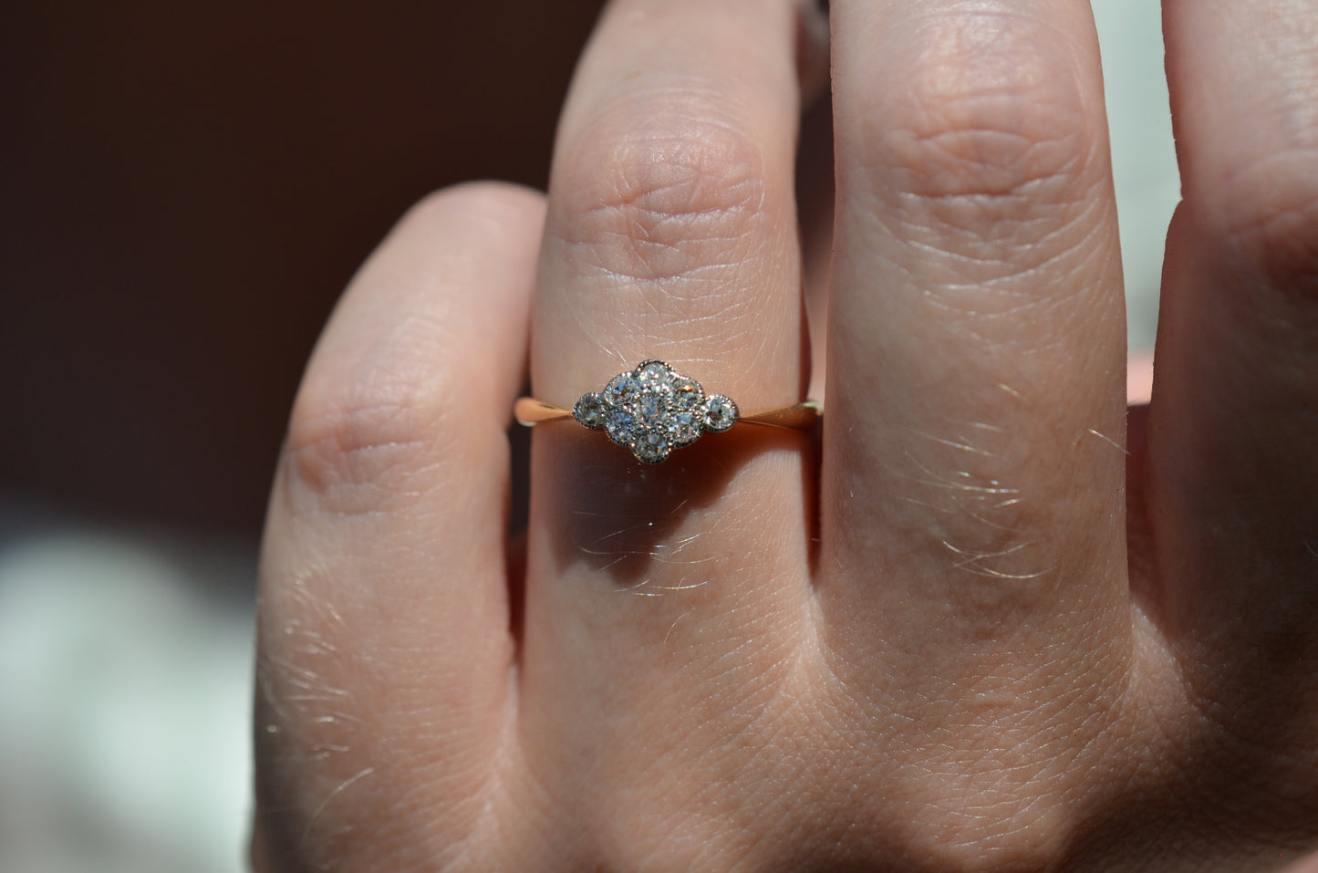 Darling Diamond Cluster Ring