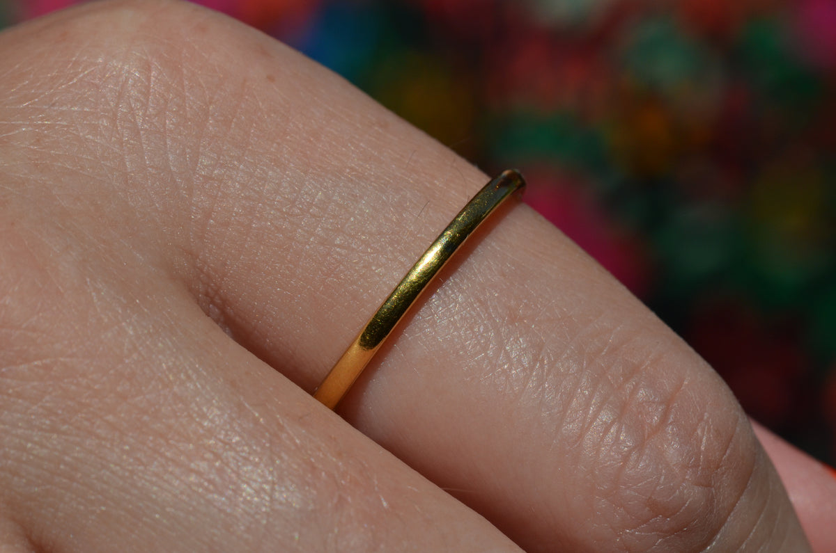 Narrow Estate 22k Band Size 10