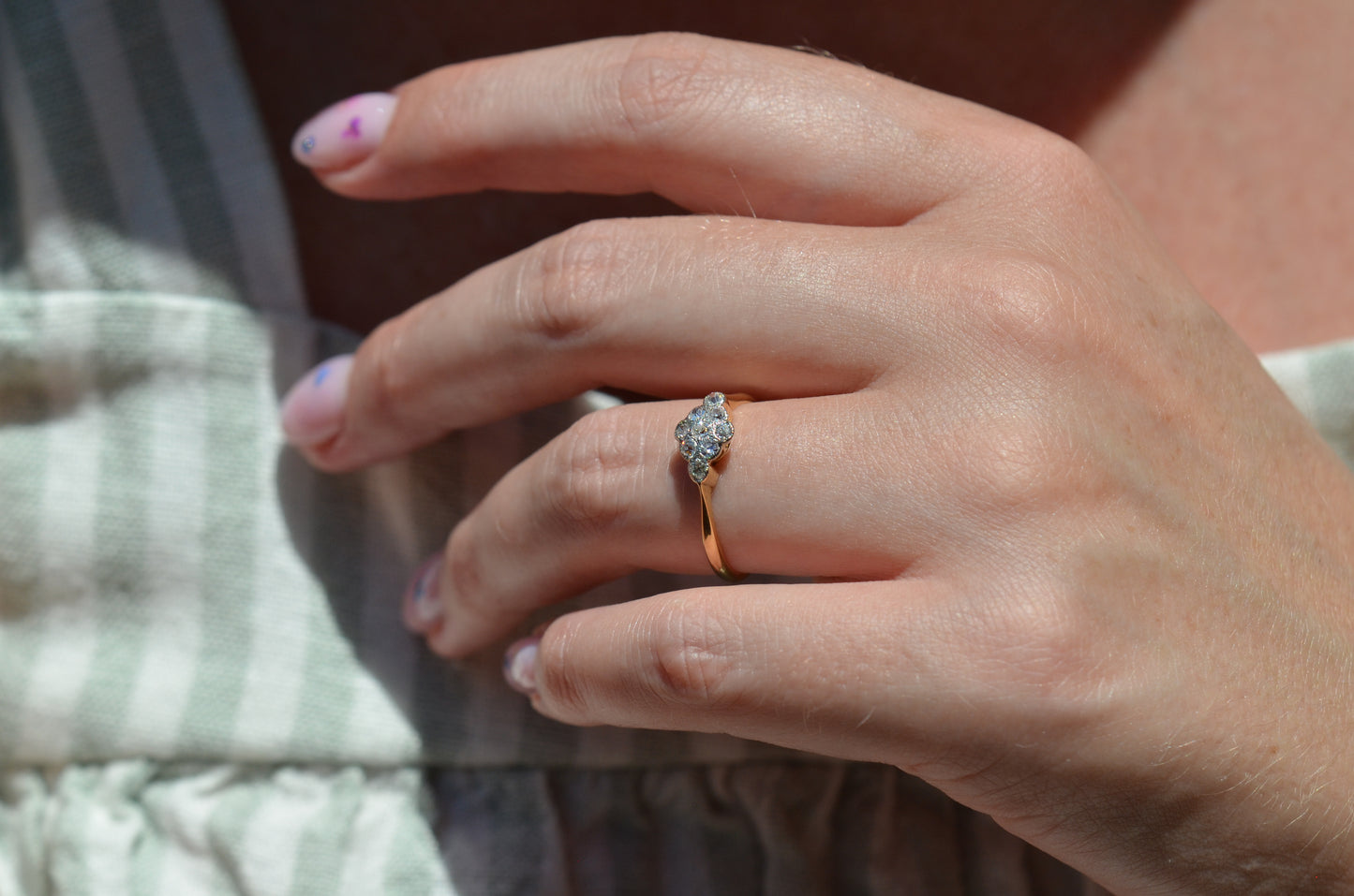 Darling Diamond Cluster Ring