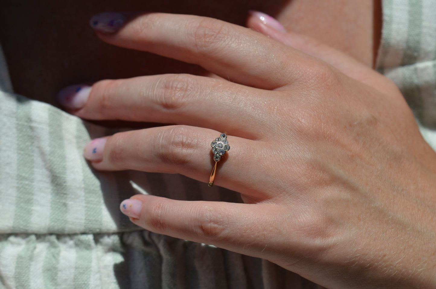 Darling Diamond Cluster Ring