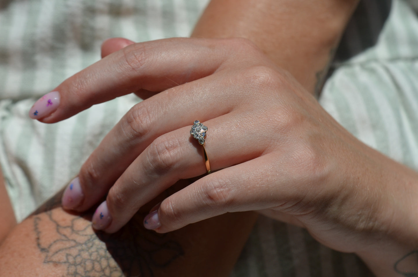 Darling Diamond Cluster Ring