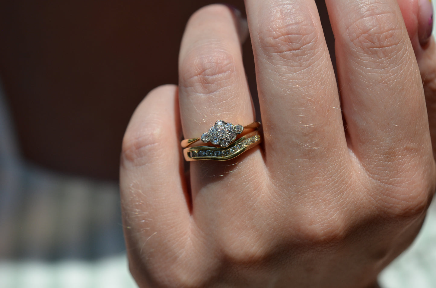 Darling Diamond Cluster Ring