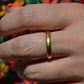 Victorian 22k Band 1890 Size 9