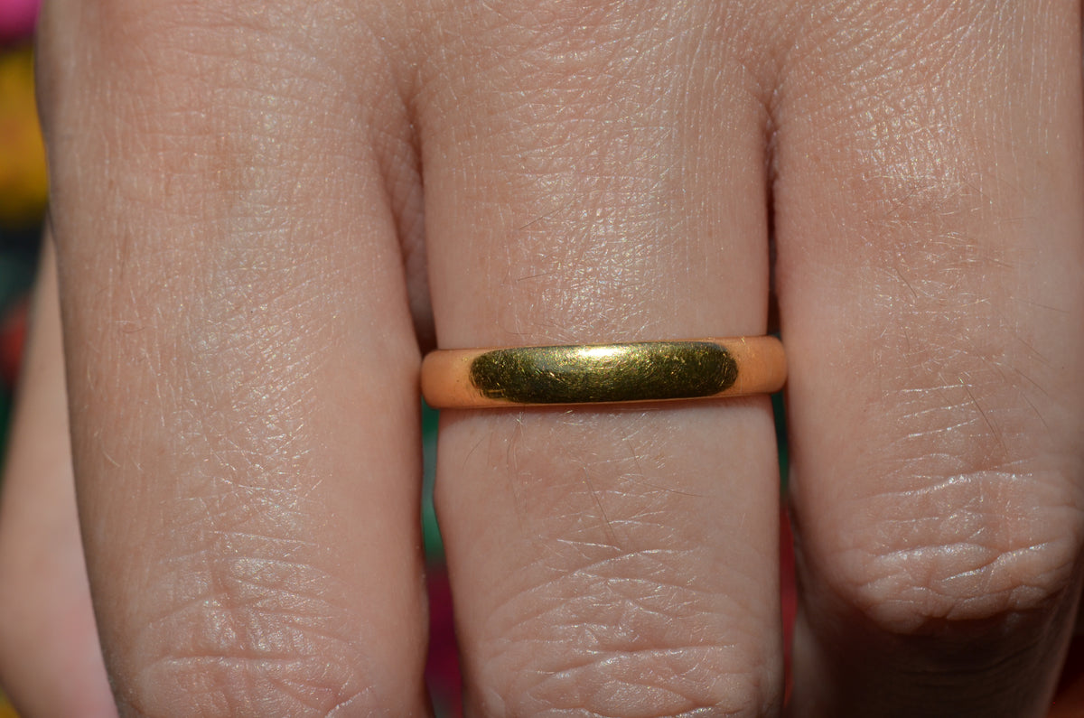 Victorian 22k Band 1890 Size 9