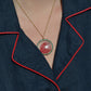 Darling Antique Pearl and Turquoise Glass Locket