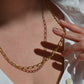 Heavy Vintage Open Curb Necklace