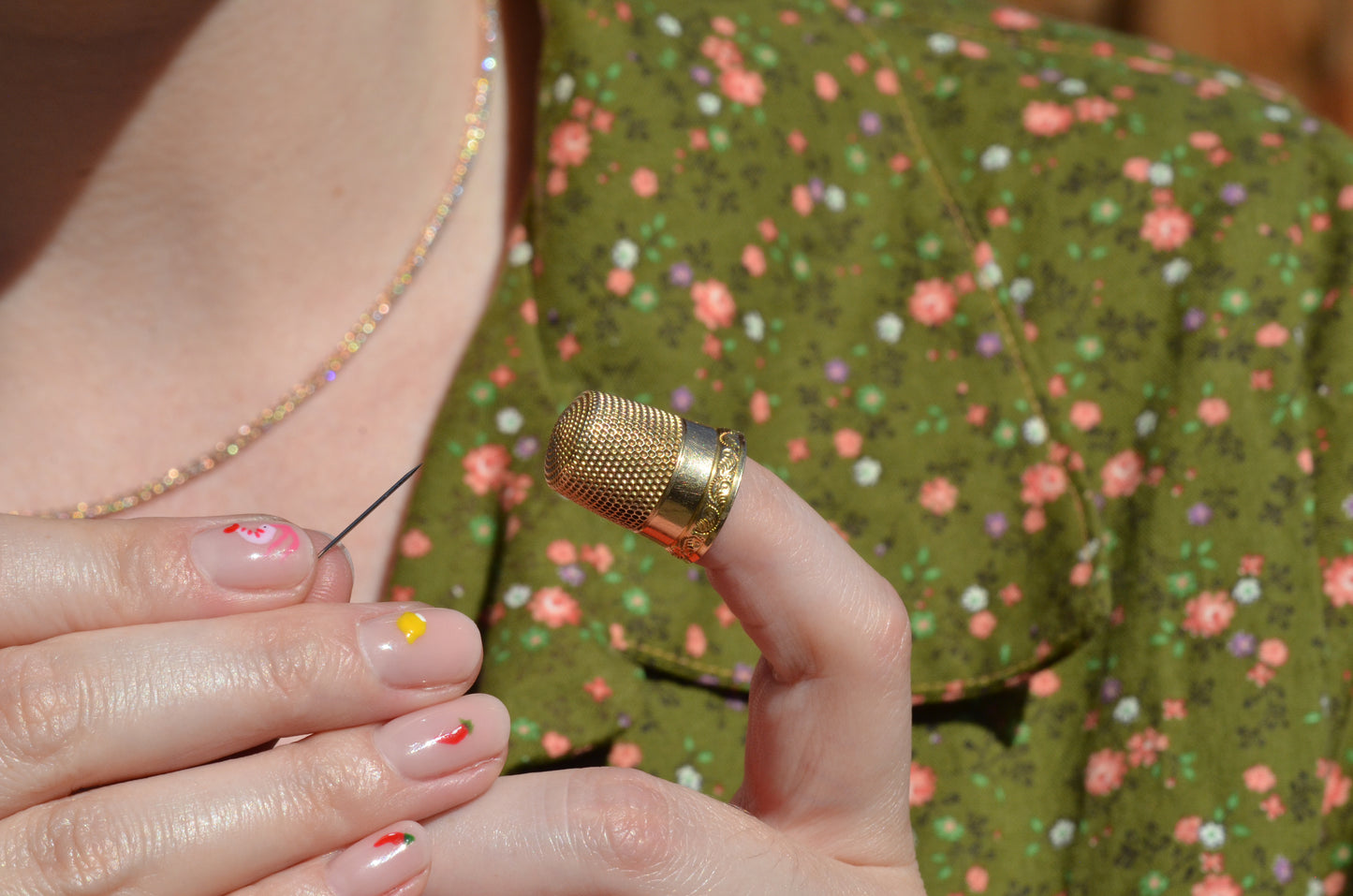 Precious Antique Gold Thimble