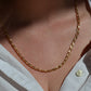 Heavy Vintage Open Curb Necklace