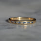 Cornflower Blue Sapphire and Diamond Half Eternity