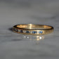 Cornflower Blue Sapphire and Diamond Half Eternity