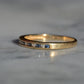Cornflower Blue Sapphire and Diamond Half Eternity