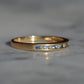 Cornflower Blue Sapphire and Diamond Half Eternity