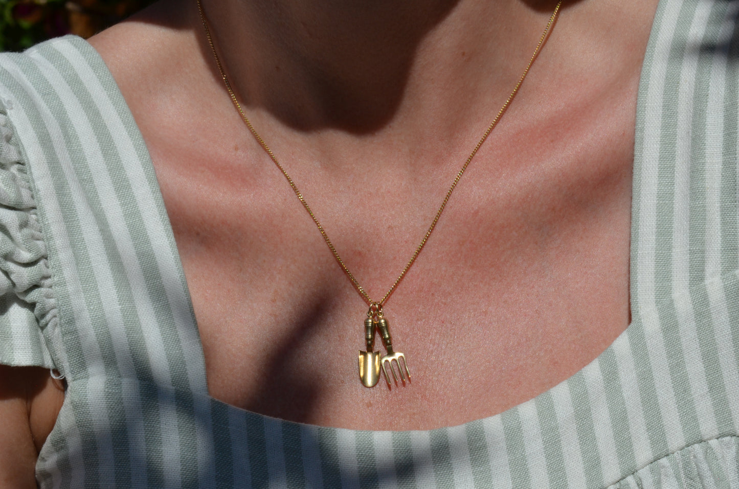 Vintage Gardening Fork Charm