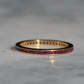Slim Synthetic Ruby Eternity Band