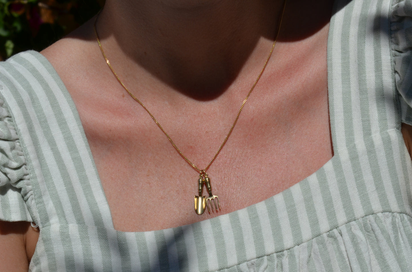 Vintage Gardening Fork Charm