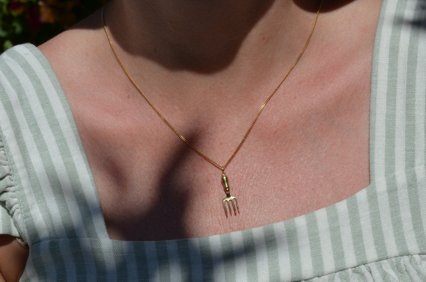 Vintage Gardening Fork Charm