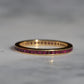 Slim Synthetic Ruby Eternity Band