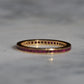 Slim Synthetic Ruby Eternity Band