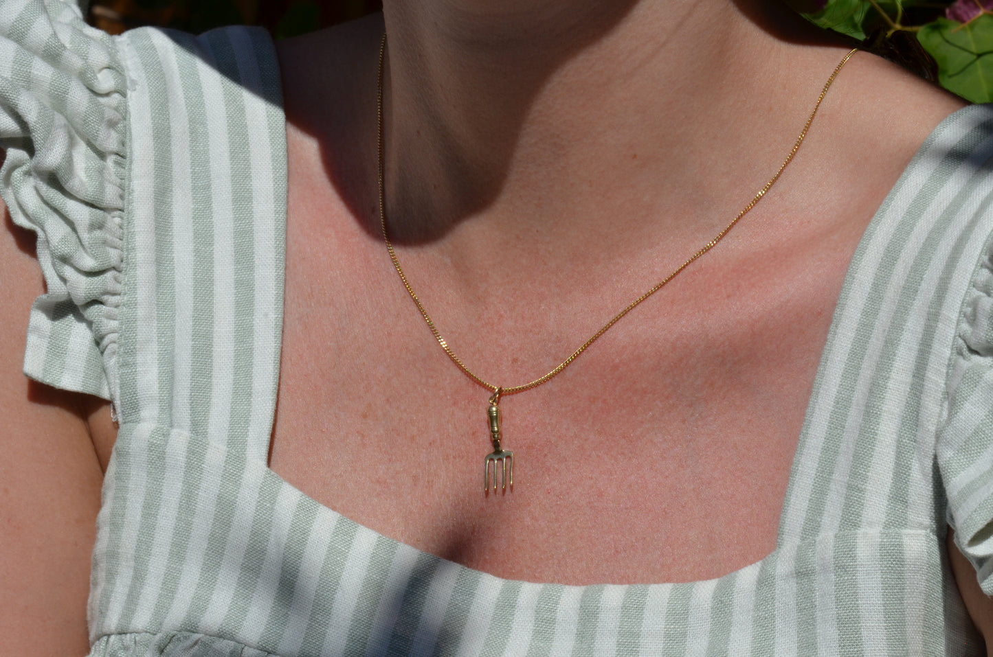 Vintage Gardening Fork Charm