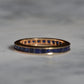 Velvety Synthetic Sapphire Eternity Band