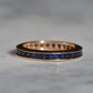 Velvety Synthetic Sapphire Eternity Band