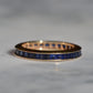 Velvety Synthetic Sapphire Eternity Band