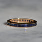 Velvety Synthetic Sapphire Eternity Band