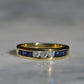 Sapphire and Diamond Half Eternity