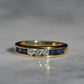 Sapphire and Diamond Half Eternity