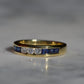 Sapphire and Diamond Half Eternity