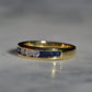 Sapphire and Diamond Half Eternity