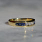Sapphire and Diamond Half Eternity
