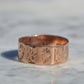 Warm Antique Panel Eternity Band