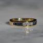 Sapphire and Diamond Half Eternity
