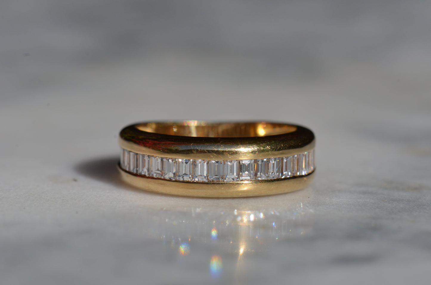 Bold Baguette 2/3 Eternity Band
