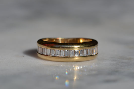 Bold Baguette 2/3 Eternity Band