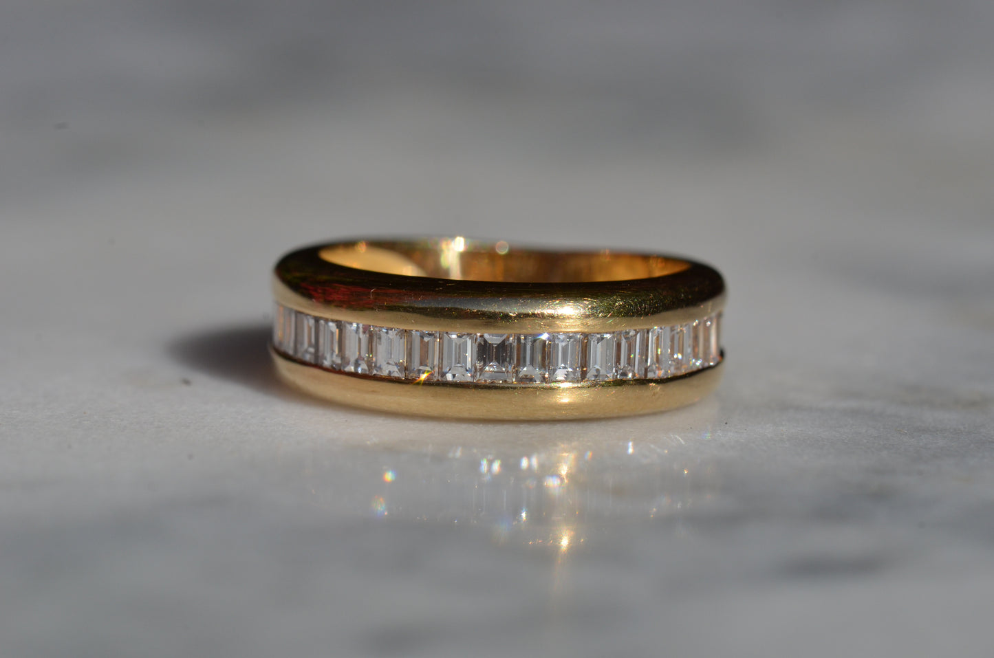 Bold Baguette 2/3 Eternity Band