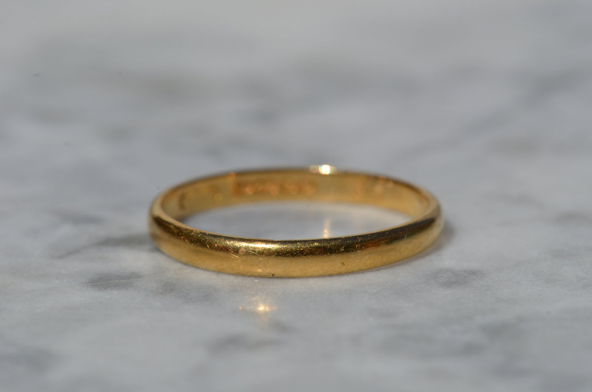 Classic Midcentury 22k Band 1955 Size 10.5