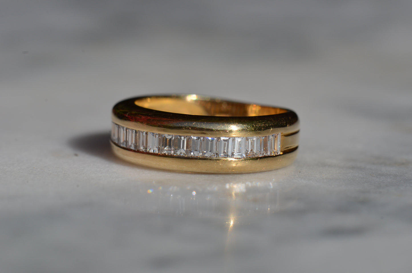 Bold Baguette 2/3 Eternity Band