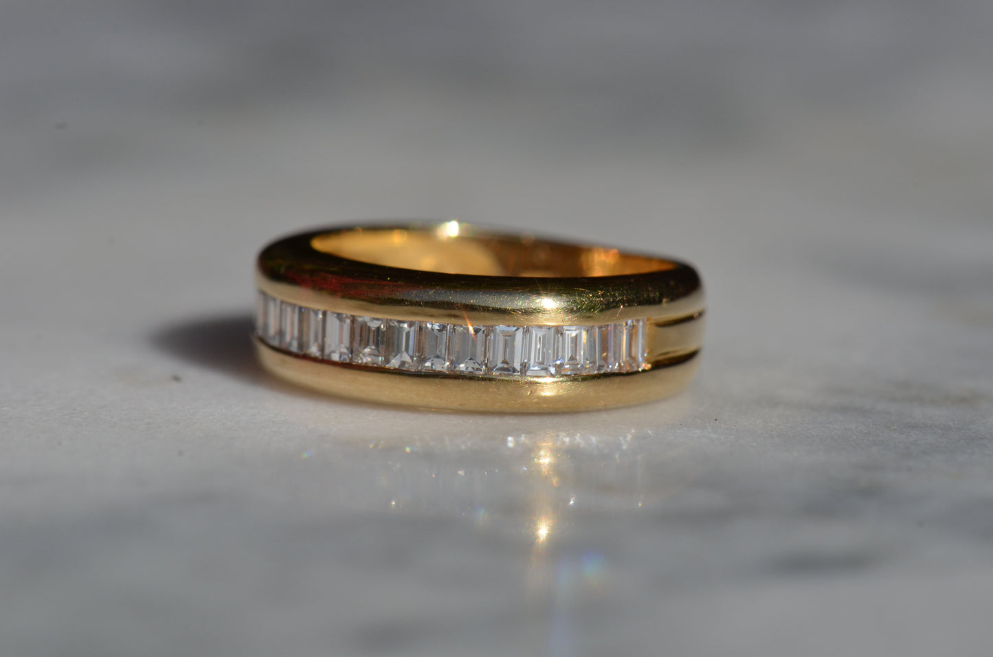 Bold Baguette 2/3 Eternity Band