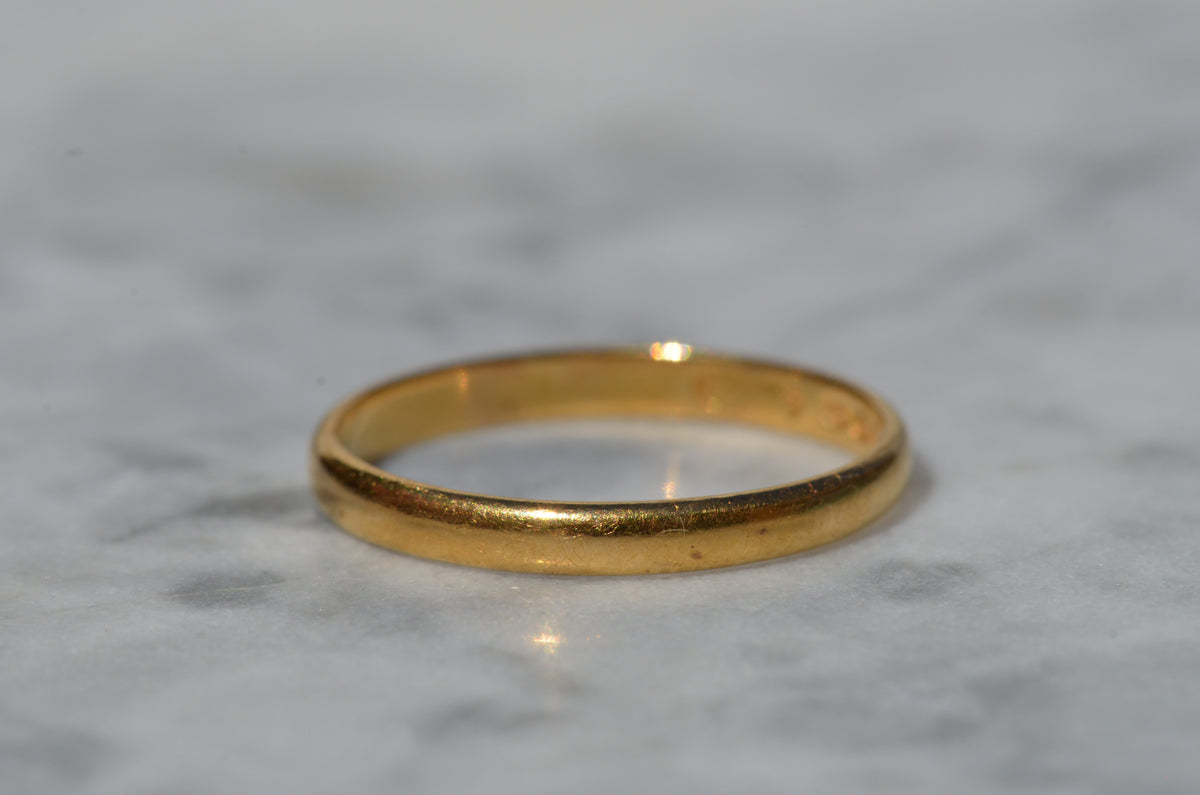 Classic Midcentury 22k Band 1955 Size 10.5