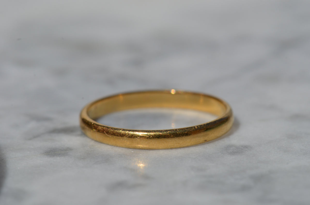 Classic Midcentury 22k Band 1955 Size 10.5
